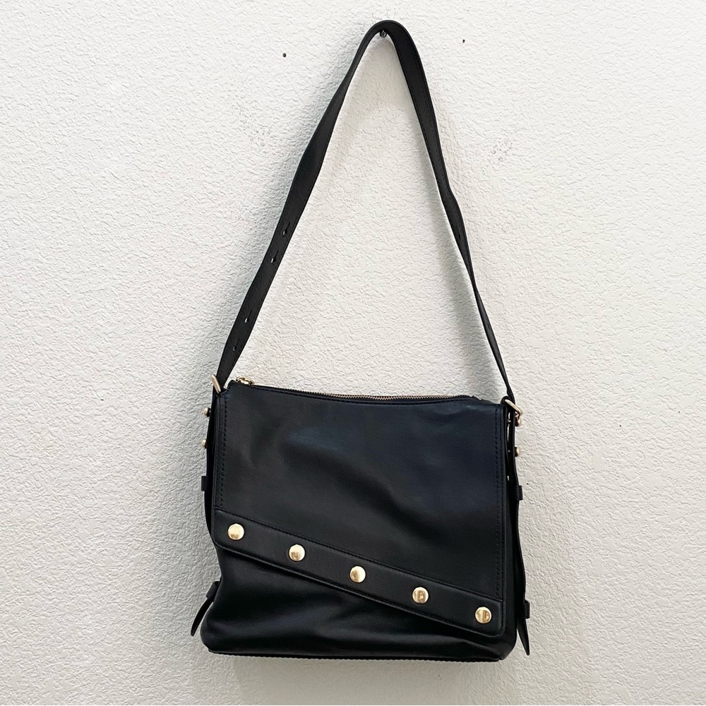 Marc Jacobs Downtown Studded Black Leather Crossbody Bag - Picture 9 of 15
